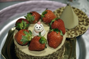 面白い窪田秀樹さんのクリスマスケーキの写真