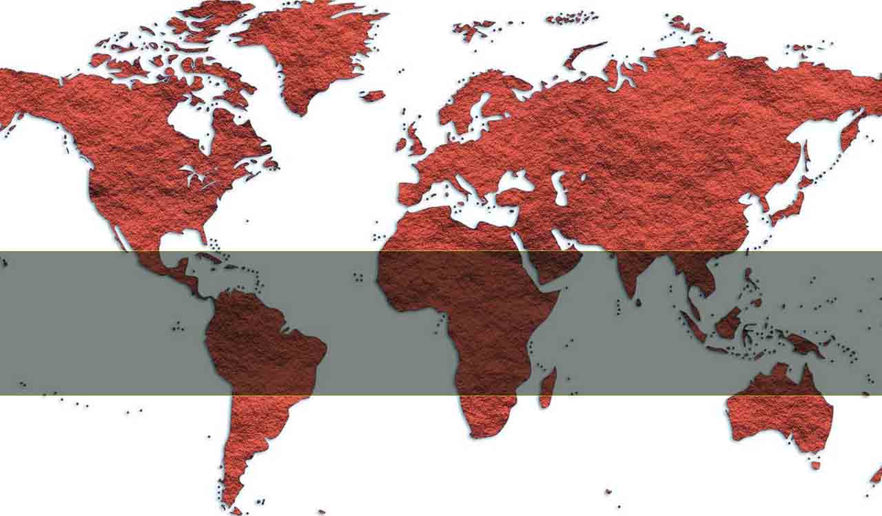 世界地図上のカカオベルト